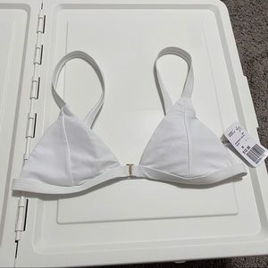 NWT F21 White bikini Top